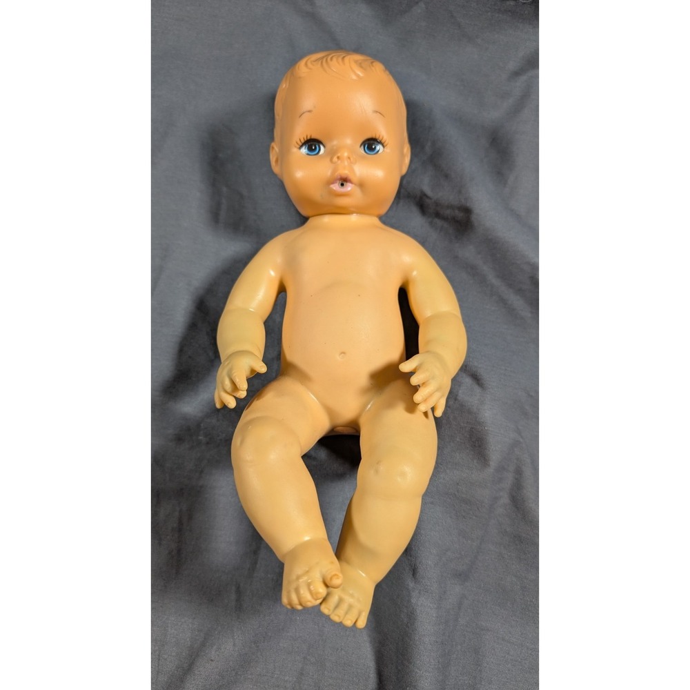 ORIGINAL Vintage 10" Drink & Wet Vinyl Baby Doll Hong Kong 8126